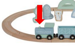 veiligheidswaarschuwing trein little dutch