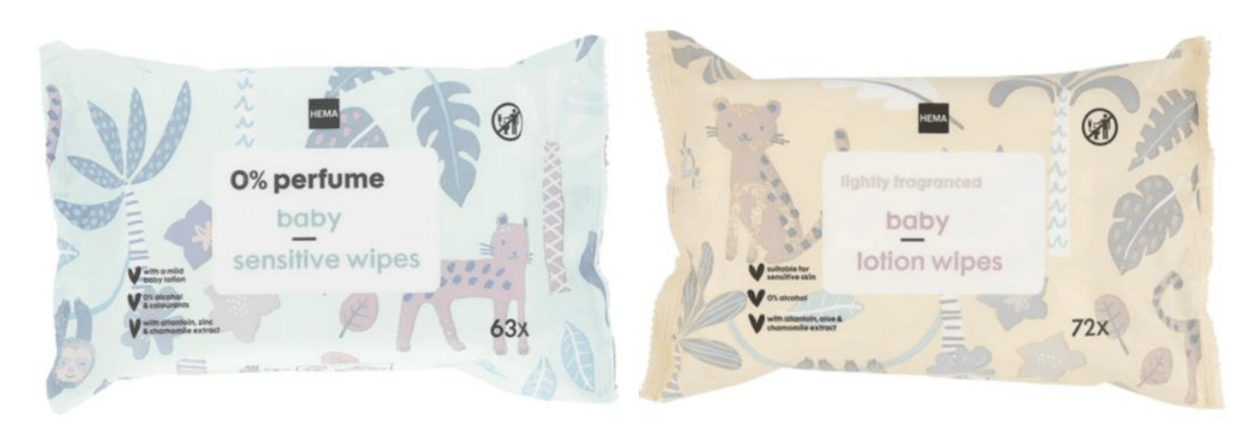 babydoekjes hema veiligheidswaarschuwing