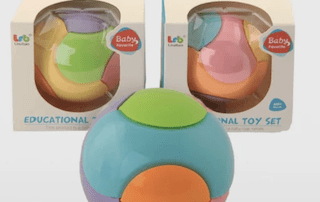 jono toys baby puzzelbal waarschuwing