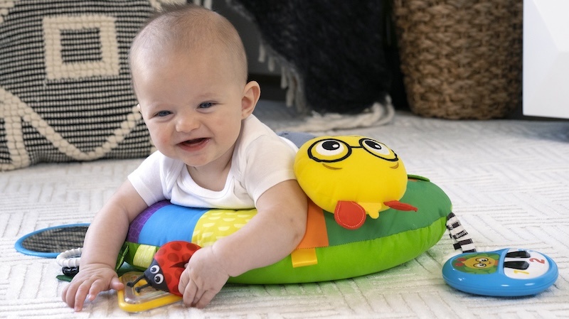 cal a pillow tummy time baby einstein