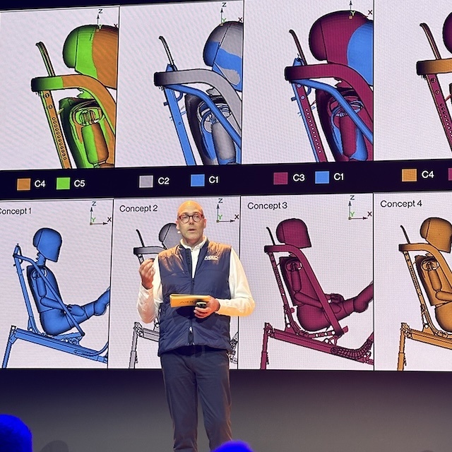 Axkid child safety conference rearwards facing carseat