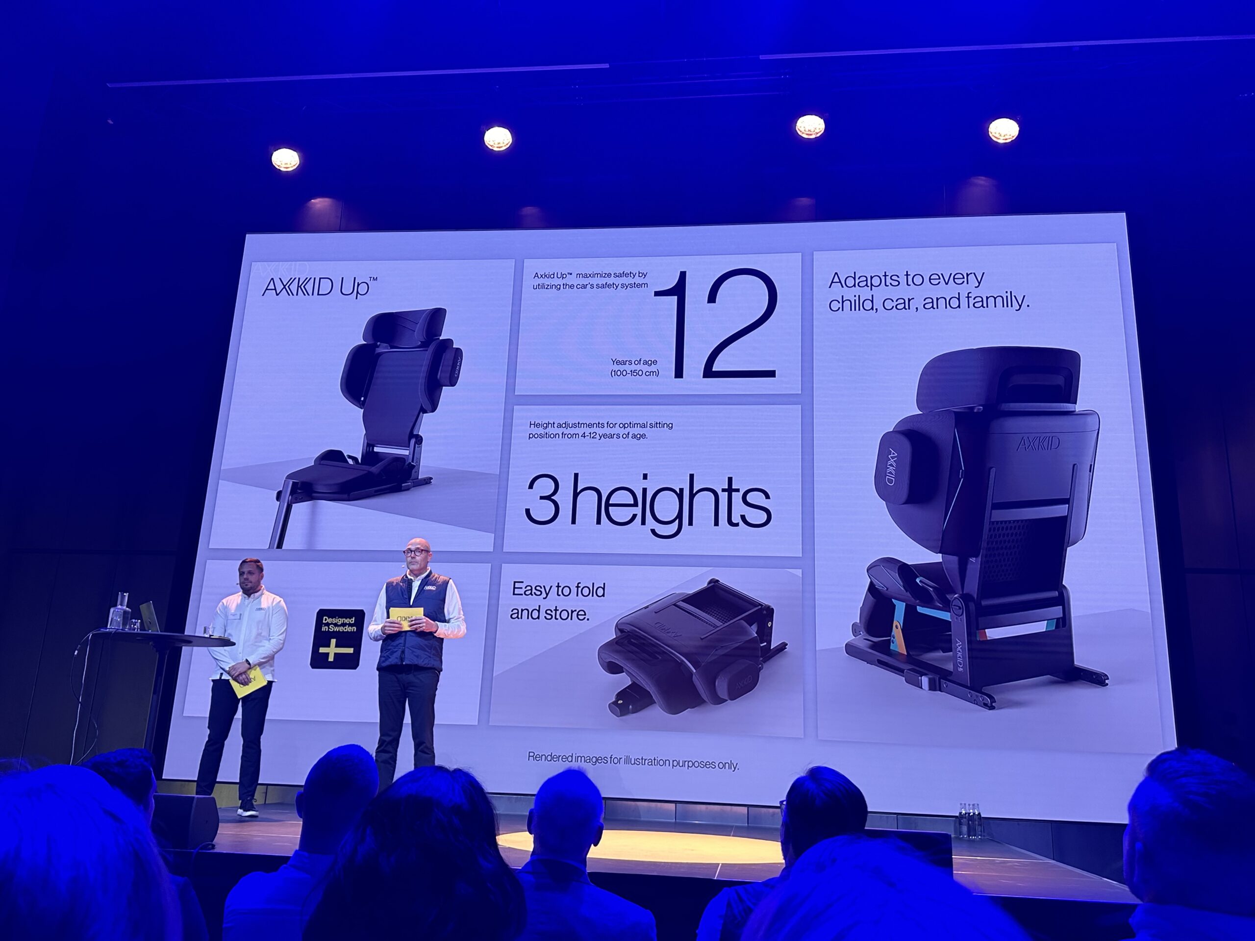 Axkid child safety conference rearwards facing carseat