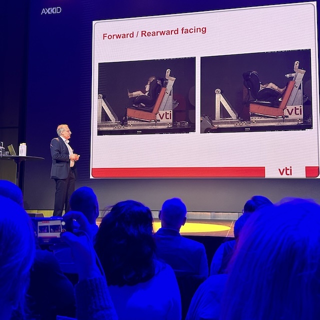 Axkid child safety conference rearwards facing carseat