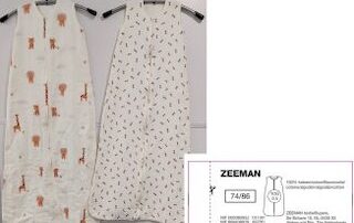 Waarschuwing slaapzak Zeeman